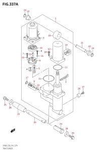 04003F-410001 (2014) 40hp E03-USA (DF40A) DF40A drawing TRIM CYLINDER (DF40A)