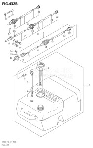 11501F-251001 (2002) 115hp E01-Gen. Export 1 (DF115TK2) DF115T drawing FUEL TANK