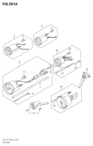 DT25 From 02503K-510001 (P36-)  2015 drawing OPT:METER (DT30:P40:E-STARTER)