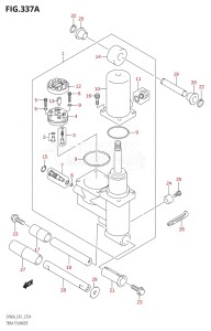 06002F-010001 (2010) 60hp E01 E40-Gen. Export 1 - Costa Rica (DF60ATHK10  DF60ATK10  DF60AWTHK10  DF60AWTK10) DF60A drawing TRIM CYLINDER