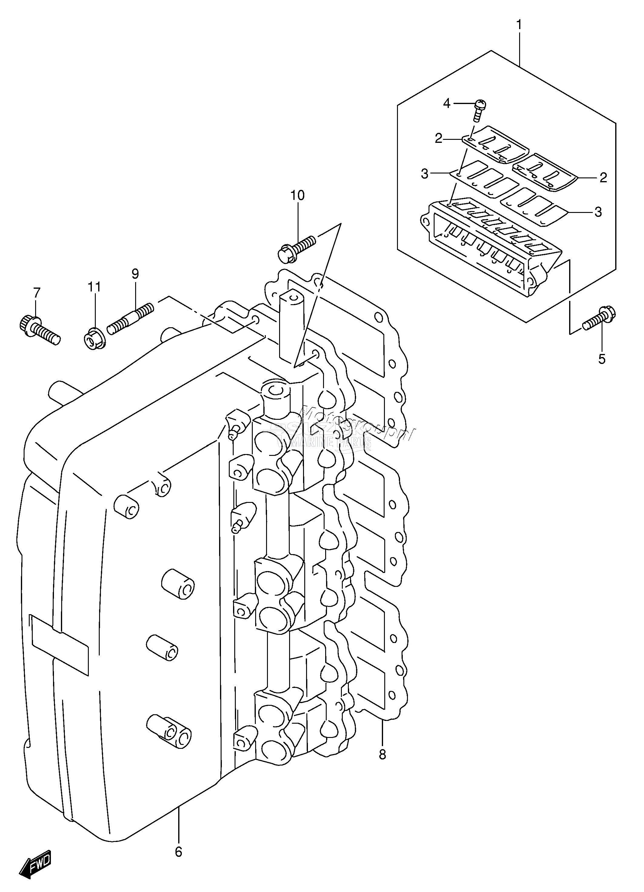 INLET CASE (DT150(S) /​ 200)