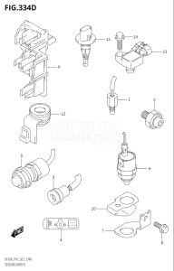 02002F-240001 (2022) 20hp E01 P01 P40-Gen. Export 1 (DF20A    DF20AR  DF20AR    DF20AT  DF20AT    DF20ATH  DF20ATH) DF20A drawing SENSOR / SWITCH (DF9.9BTH,DF20ATH)