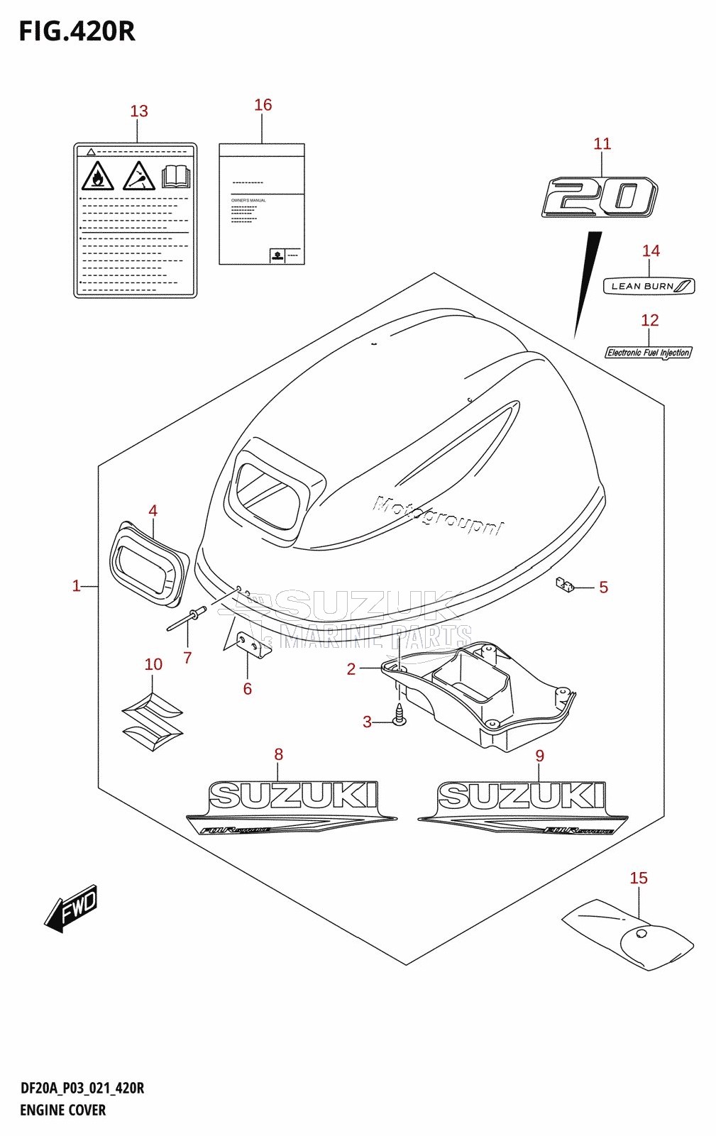 ENGINE COVER (DF20A:021)