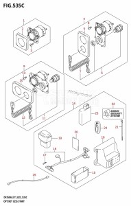 DF350A From 35001F-240001 (E11)  2022 drawing OPT:KEY LESS START (022,023)