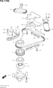 25003Z-040001 (2020) 250hp E03-USA (DF250Z  DF250Z) DF250Z drawing TIMING CHAIN (DF225T,DF225Z,DF250T,DF250Z)