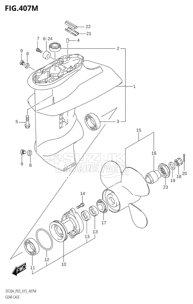 GEAR CASE (DF9.9B:P03)