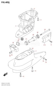 05004F-810001 (2018) 50hp E01-Gen. Export 1 (DF50AVT  DF50AVTH) DF50A drawing DRIVE SHAFT HOUSING (DF60AVTH:E01,DF60AVTH:E40)