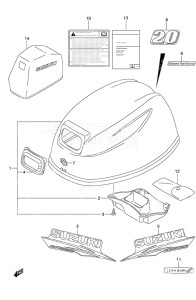 DF 20A drawing Engine Cover