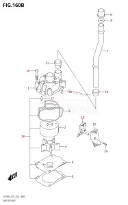 DF150A From 15003F-040001 (E01 E40)  2020 drawing WATER PUMP (DF200AT:E40,DF175AT:E40,DF175AZ:E40)