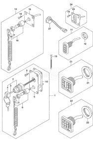 Outboard DF 200AP drawing Switch