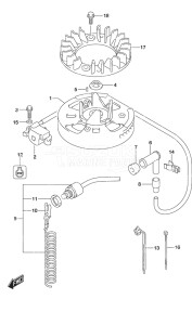 Outboard DF 6A drawing Magneto