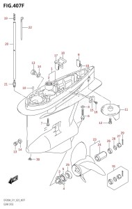 DF200A From 20003F-340001 (E11 E40)  2023 drawing GEAR CASE (DF200AZ:023)