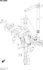 15004F-040001 (2020) 150hp E03-USA (DF150AST) DF150AST drawing SWIVEL BRACKET