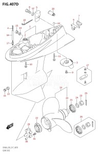 05003F-710001 (2017) 50hp E03-USA (DF50A) DF50A drawing GEAR CASE (DF50AVT:E03)