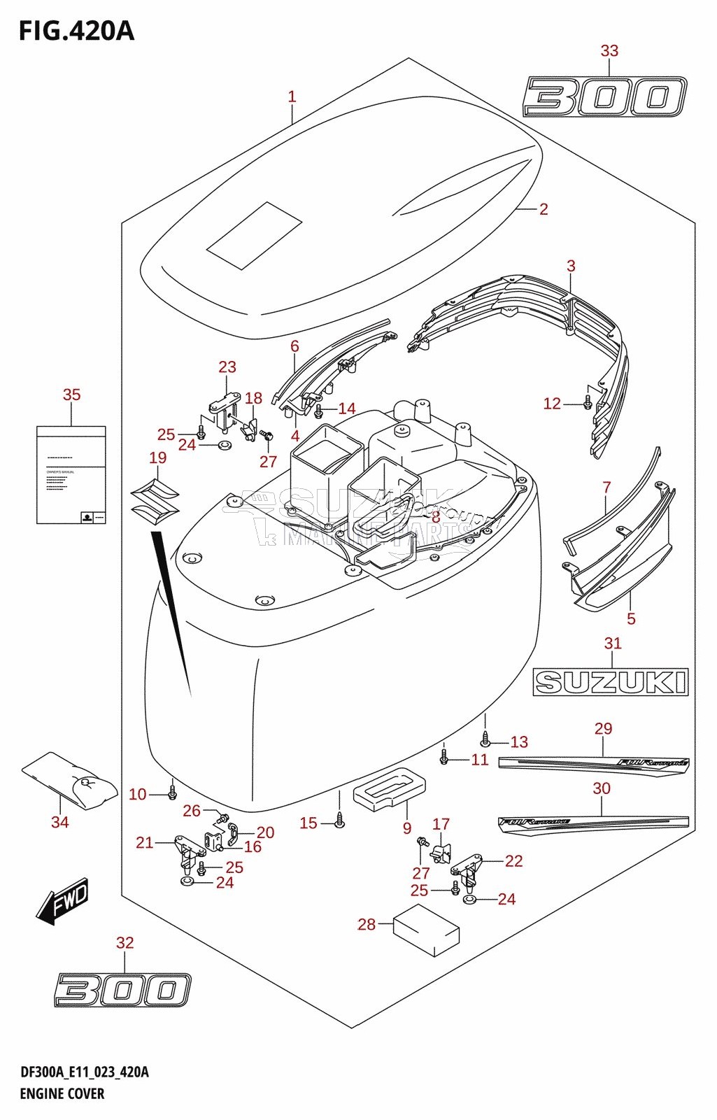 ENGINE COVER (020:DF300A)