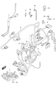 Outboard DF 25A drawing Harness Remote Control