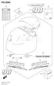 09003F-510001 (2005) 90hp E01 E40-Gen. Export 1 - Costa Rica (DF90A  DF90ATH) DF90A drawing ENGINE COVER (DF90A:E01)