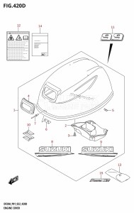 DF9.9B From 00995F-040001 (P01)  2020 drawing ENGINE COVER ((DF9.9B,DF9.9BR,DF9.9BT):022)