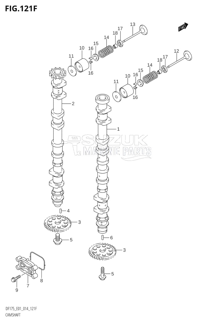 CAMSHAFT (DF150Z:E40)