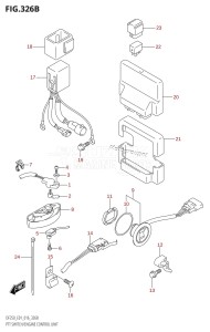 DF225T From 22503F-610001 (E01 E40)  2016 drawing PTT SWITCH /​ ENGINE CONTROL UNIT (DF200T:E40)