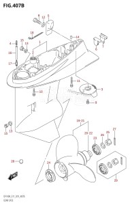 DF115A From 11503F-910001 (E11 E40)  2019 drawing GEAR CASE (DF115AT:E11,DF140AT:E11)