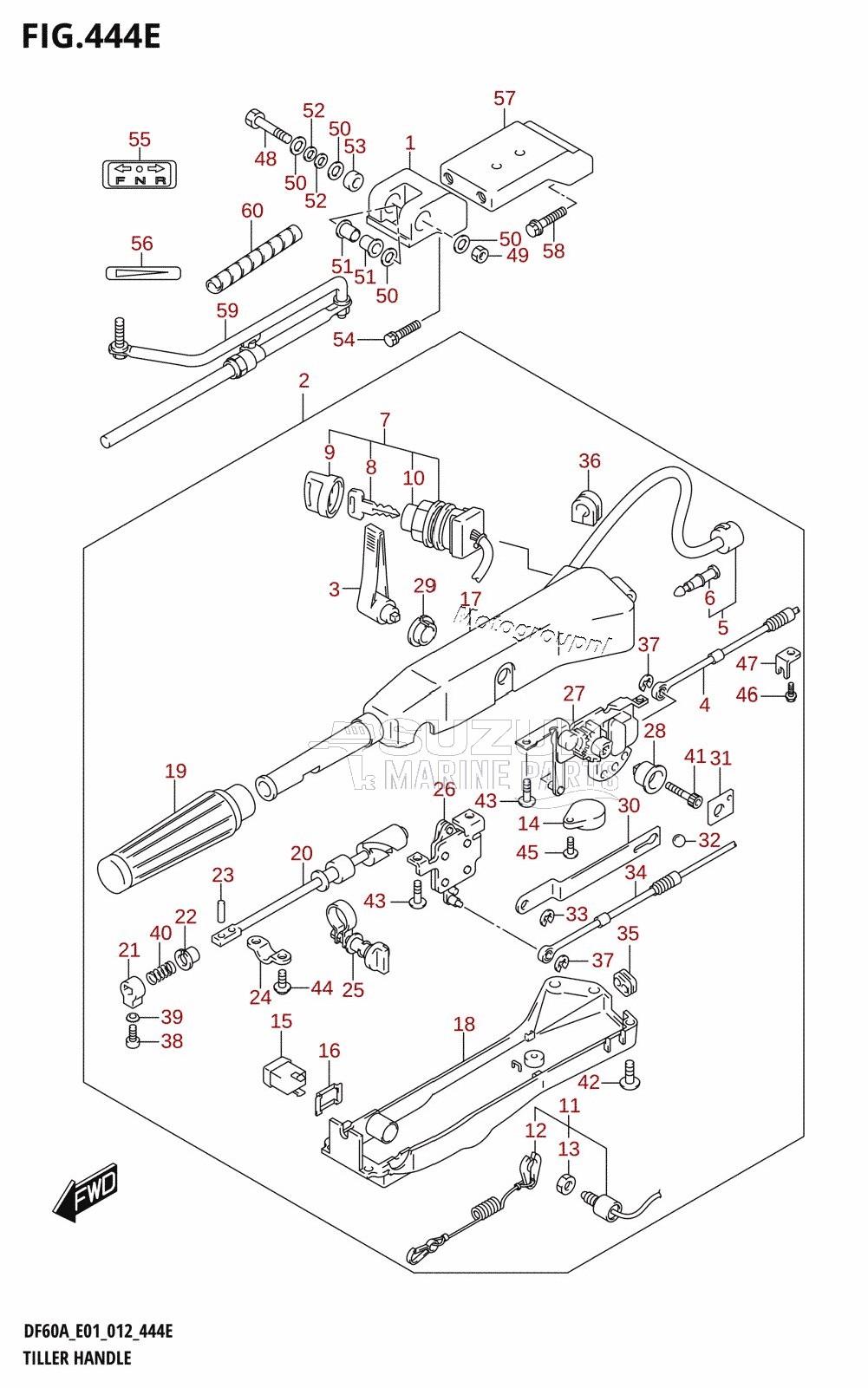 TILLER HANDLE (DF60ATH:E01)