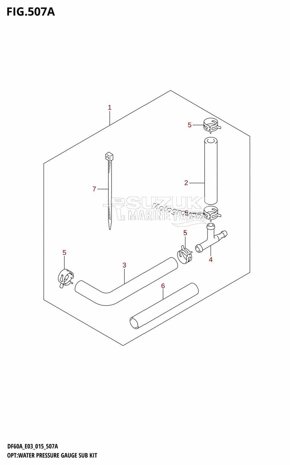 OPT:WATER PRESSURE GAUGE SUB KIT