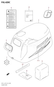 DF4 From 00402F-310001 (P01)  2013 drawing ENGINE COVER (DF6:P01)