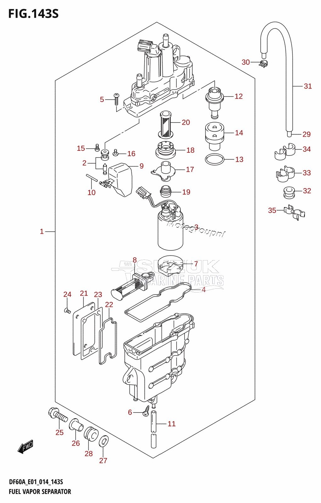 FUEL VAPOR SEPARATOR (DF60AVT:E40)