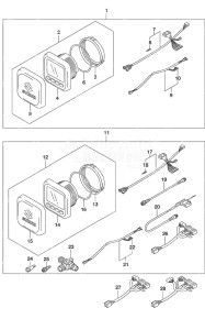 Outboard DF 300AP drawing Multi Function Gauge (1)