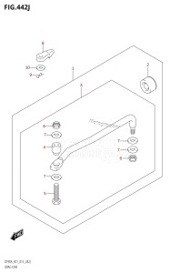 DF80A From 08002F-510001 (E01 E40)  2015 drawing DRAG LINK (DF90ATH:E01)