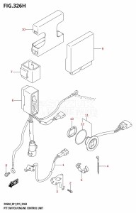 DF50A From 05004F-510001 (E01)  2015 drawing PTT SWITCH /​ ENGINE CONTROL UNIT (DF60A:E40)