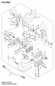 DF250A From 25003P-040001 (E01 E03 E40)  2020 drawing OPT:REMOTE CONTROL ASSY DUAL (020,021)