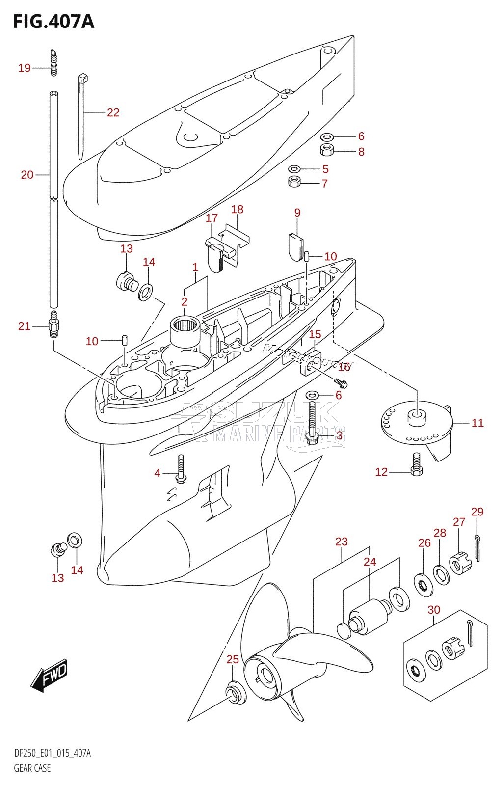 GEAR CASE (DF200T:E01)