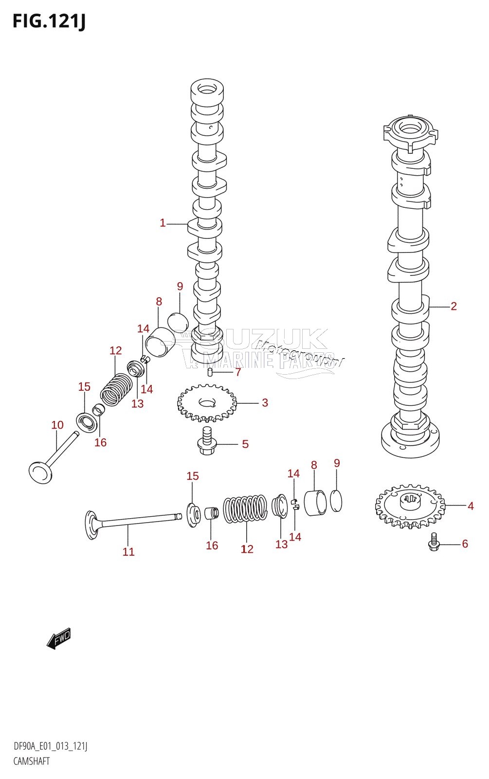 CAMSHAFT (DF90ATH:E01)