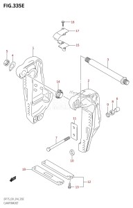 DF175ZG From 17502Z-410001 (E01 E40)  2014 drawing CLAMP BRACKET (DF150Z:E01)