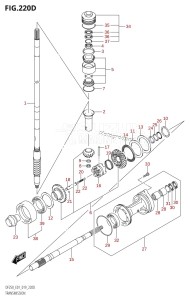 DF200Z From 20002Z-910001 (E01 E40)  2019 drawing TRANSMISSION (DF200Z:E40)