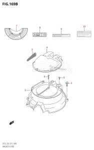 DF25 From 02503F-310001 (E03)  2013 drawing MAGNETO COVER (DF25Q:E03)