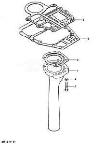 DT9.9 From 00993-406191-412879 ()  1984 drawing EXHAUST TUBE