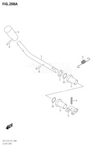 00252F-710001 (2017) 2.5hp P01-Gen. Export 1 (DF2.5) DF2.5 drawing CLUTCH LEVER