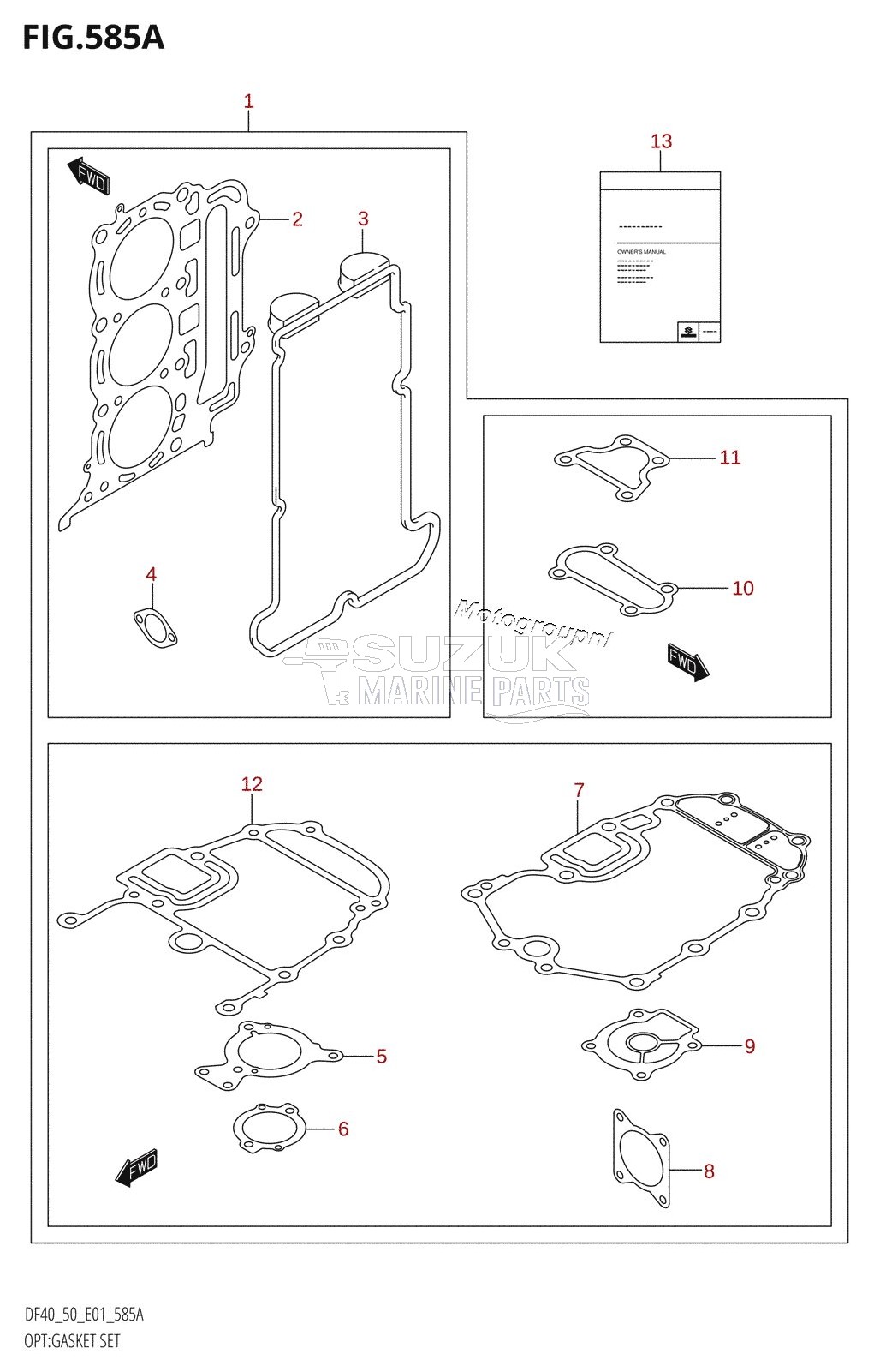 OPT:GASKET SET