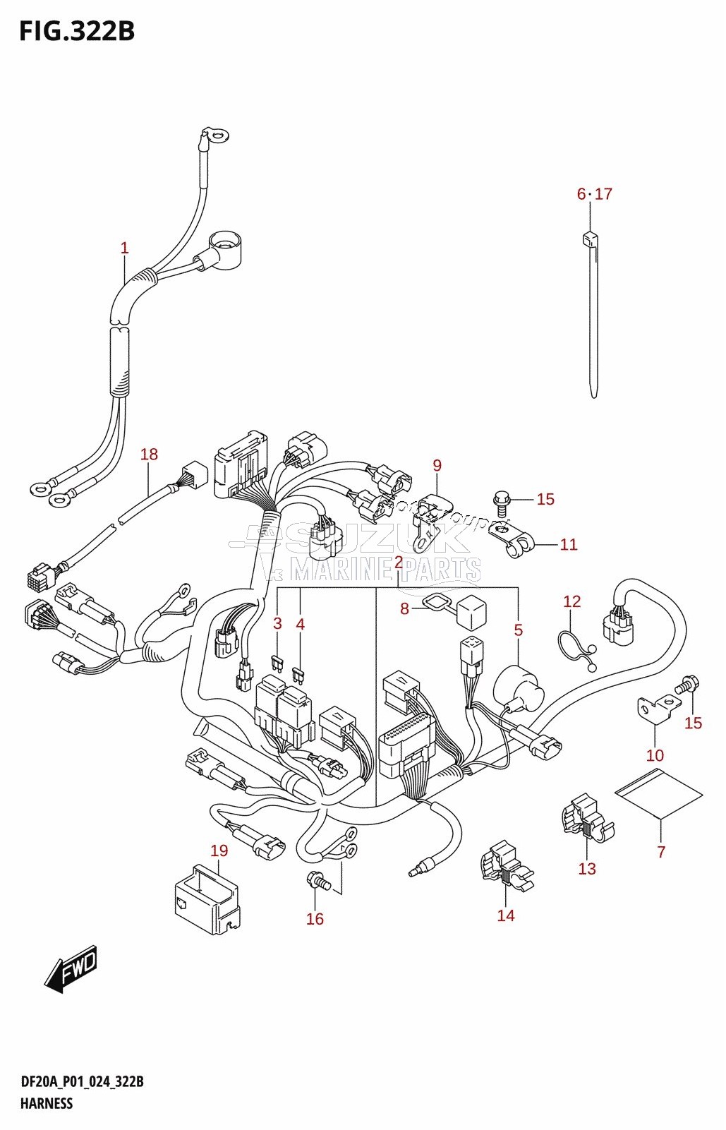 HARNESS (DF9.9BR,DF15AR,DF20AR)