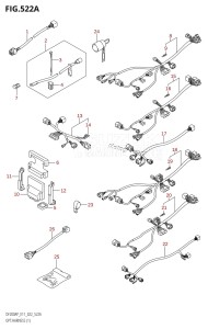 DF175AP From 17503P-240001 (E11)  2022 drawing OPT:HARNESS (1) (020,021)