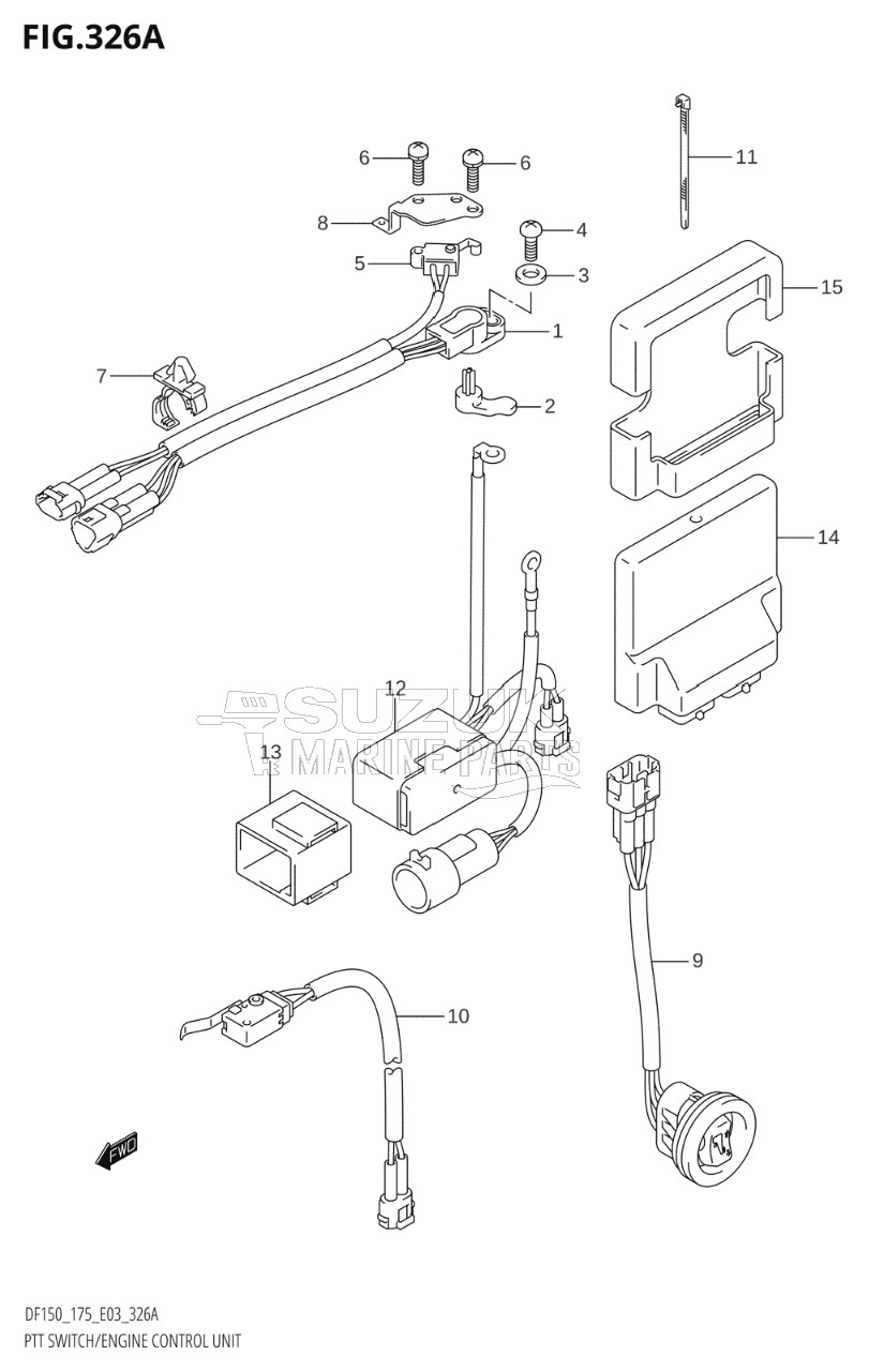 PTT SWITCH / ENGINE CONTROL UNIT