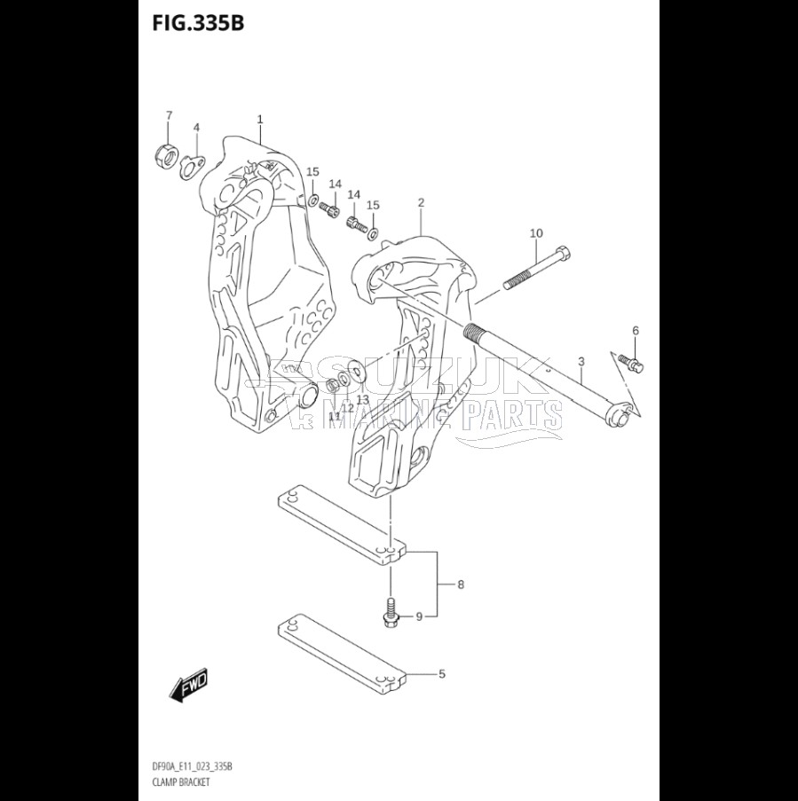 CLAMP BRACKET (SEE NOTE)