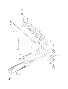 DT4 From 00402-151001 ()  2001 drawing TILLER HANDLE