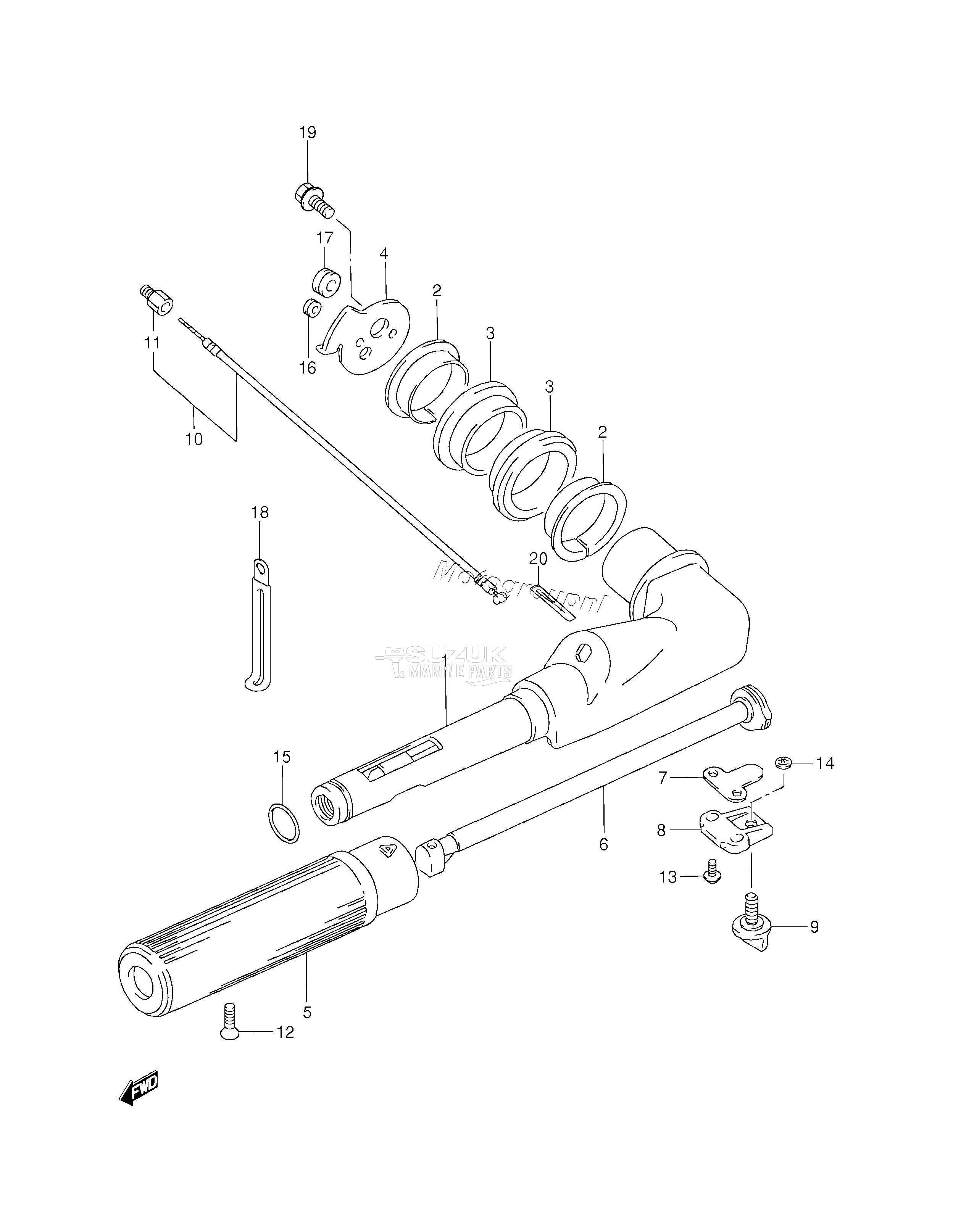 TILLER HANDLE