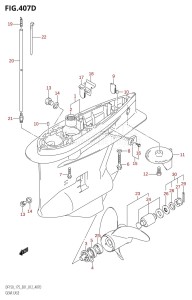 DF150 From 15002F-210001 (E01 E40)  2012 drawing GEAR CASE (DF150Z:E40)