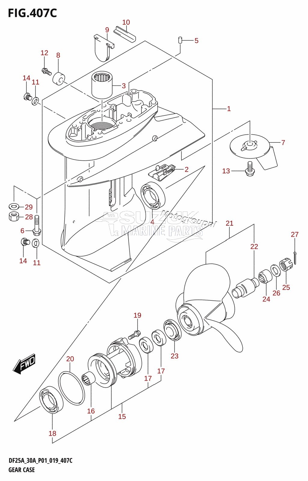 GEAR CASE (DF30AQ)