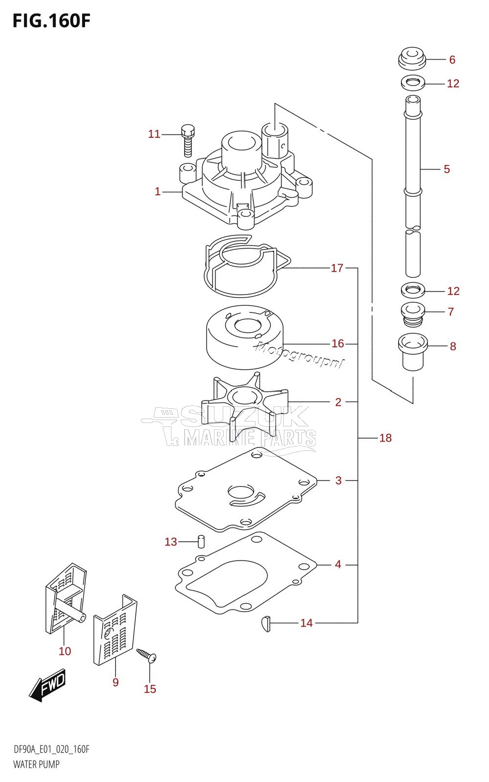 WATER PUMP ((DF70A,DF70ATH):E40)